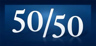 50-50