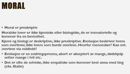Moral og biologi